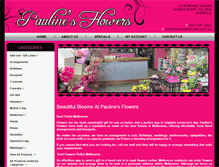 Tablet Screenshot of paulinesflowers.com.au